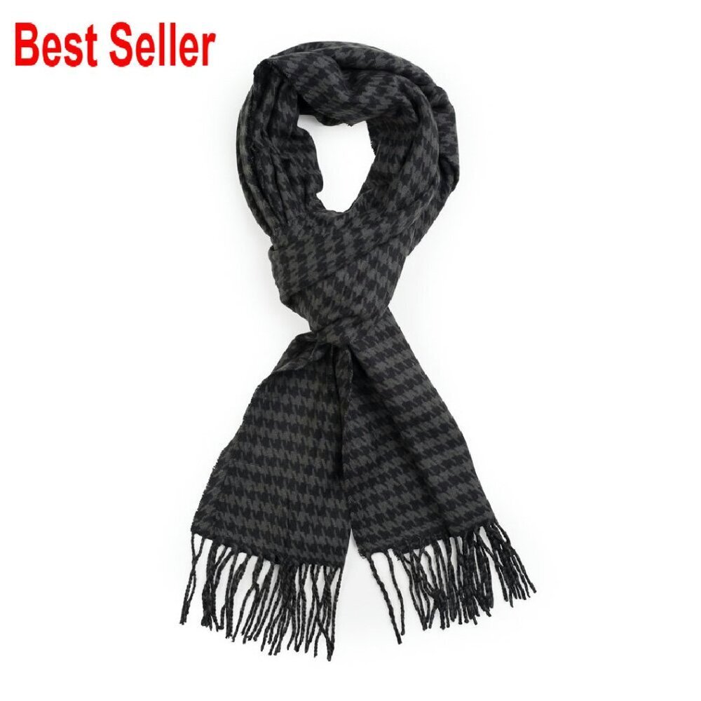 Super Soft Cashmere Feel Plaid Scarf Unisex Winter Shawl Stole Elegant